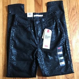 Levis High Rise 721 Jeans Women’s Wildcat Foil